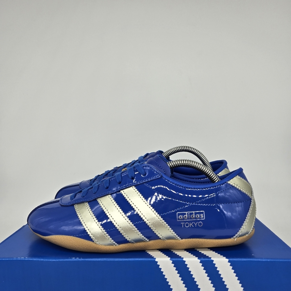 adidas Tokyo Patent Blue Alumina Women's Shoes Size 6 New
